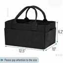 Mr. Pen- Baby Diaper Caddy Organizer, Black, Medium, Nursery Storage Bin and Car Organizer for Diapers and Baby Wipes