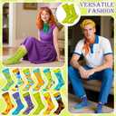 Croknit 12 Pairs Car Dog Boo Socks for Women Girls Crew Novelty Socks Mysterious Party Car Halloween Christmas Women Gift