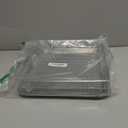 YQL Stainless Steel Air Fryer Basket and Tray Set, Compatible with Cuisinart TOA-60 TOA-65 TOA-70, Mesh Wire Rack & Baking Pan Replacement for Convection Toaster Oven, Dishwasher Safe