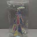 Holographic Christmas Tree, 15 Inch Desktop Decoration Tree with LED Lights, Prismatic Iridescent Christmas Tree Gift for Kids Girls Families Office Indoor Decorations