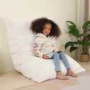 MOMCAYWEX 3-in-1 Kids Bean Bag Chair, Gaint Pillow Mattress for Kids, 35" x 50" x 10", Cream