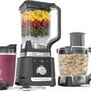 Ninja CO905KS Deluxe Kitchen System, 1600 WP Auto-IQ Base, 88-oz. Picther, 9-cup Deluxe Food Processor, (2) 24-oz. Single-Serve Cups