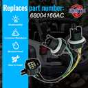 68004166AC Tail Light Socket Wiring Harness Replacement for Jeep Wrangler JK 2007 2008 2009 2010 2011 2012 2013 2014 2015 2016 2017 2018 Direct Fit for Left Right Side Replace