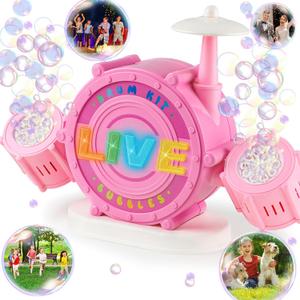 Bubble Machine for Kids Toddlers, Automatic Bubble Blower with Light - Durable Bubble Maker Machine for Indoor Outdoor Wedding Party, Easter Gifts for Kids 3-8