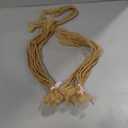 Sisterlocks Locs Extesnions Human Hair 0.2cm BlondeThickness Micro Locs Curly Tips, Full Handmade Interlocking Permanent Soft Dreadlock Extensions (Light Brown 613# 0.2cm, 12 Inch 30 Strands)