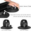 ROCKBROS Suction Cup Bike Rack for Car Roof Top Sucker Bike Rack Quick Release Aluminium Alloy Bike Carrier with Sucker for 2 Bike