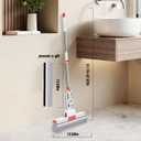 Sponge Mop PVA Mop Thickened Stainless Steel No-Swivel Design for Deep Cleaning Includes 1 Frame and 2 Extra Refill Heads Suitable for Tiles Floors Bathrooms and Home Use 13 Inch