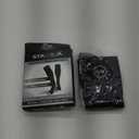 Physix Gear Compression Socks 20-30 mmHg - Men & Women - Running, Nurses, Shin Splints, Flight, Travel (Black/Grey) Size S/M