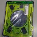 XZC iPad 9th/ 8th/ 7th Generation Case (iPad 10.2 Case 2021/2020/2019) Heavy Duty Shockproof Rugged Cover with Rotating Stand/Pencil Holder/Carrying Shoulder Strap (Blue and Green)