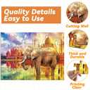 5 Packs 16 Piece Large Jigsaw Puzzles for Dementia Alzheimers Products Activities, Alzheimers Puzzles Memory Cognitive Games for Elderly Seniors with 5 Storage Bags, Gift for Elderly Adults, Animal