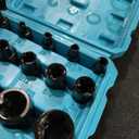 DURATECH 14-Piece External Star Impact Socket Set with Storage Case, E4 to E24, Cr-V Steel