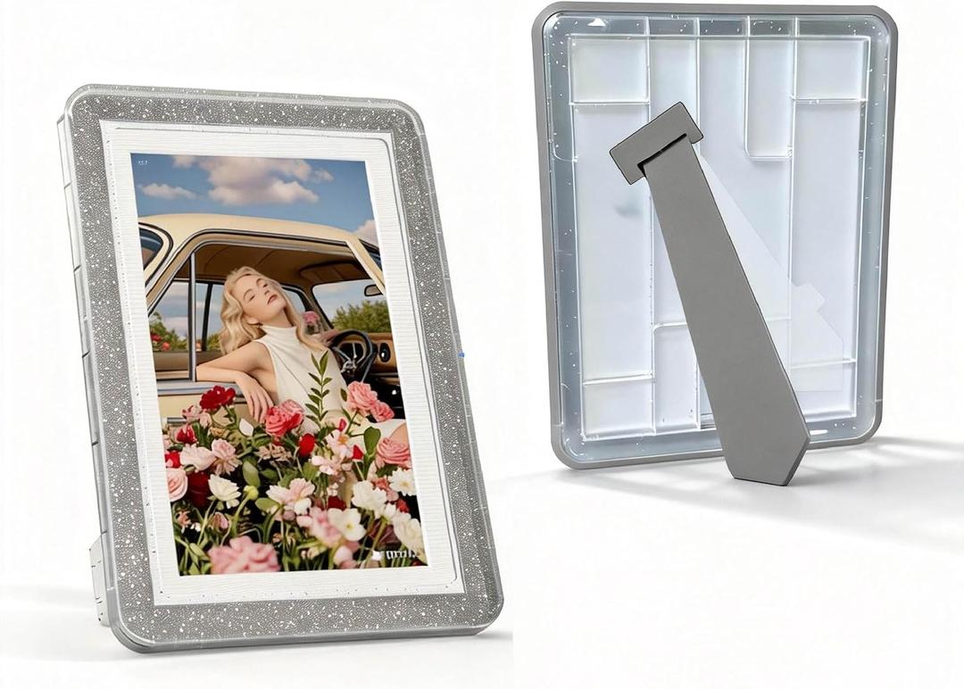 5x7 Picture Frame,2 Pack, Fits 5x7 Photo or 4x6 with Mat, Acrylic Front & Durable ABS Frame, Shatterproof UV-Resistant Tabletop Display, Vertical/Horizontal Home Dcor Frame, Double Colors