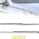 Front Fender Chrome Garnish Molding Trim Fit for Hyundai Sonata 2015 2016 2017 Replace 87771-C1000 87772-C1000 Fender Molding Trim with Mounting Clips Driver and Passenger Side