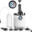 3L Brake Bleeder Kit, Brake Fluid Bleeder Kit with Pressure Gauge, Brake Bleeding Kit with 1L Waste Bottle & 4 Upgraded Adapters, Brake Bleeder Tool Suitable for Most Vehicles