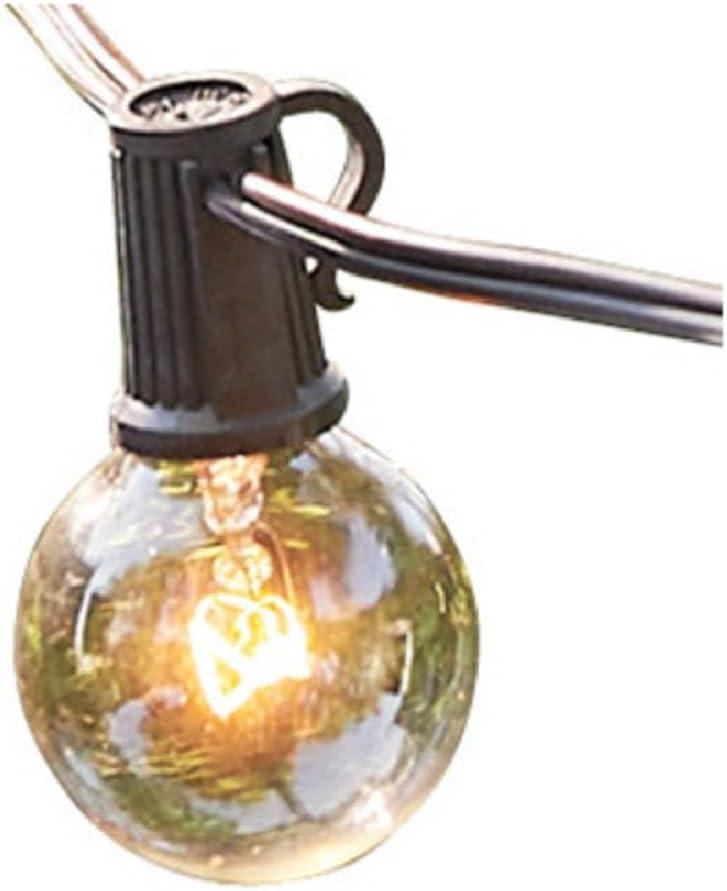 GLOBE ELECTRIC COMPANY INC 12873 Monaco 25 5W G40 String Light Set, Clear