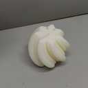 2 Pcs Decorative Pillar Candles Modern Aesthetic Knot Ball Swirl Candles Scented Soy Wax Ribbed Decor for Home Shelf Table Room Decor Christmas Holiday Housewarming Gift