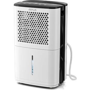 AIRPLUS 5,000 Sq.Ft Max 80 Pint Dehumidifier for home, Dehumidifier for Basements with Drain Hose and 4 Modes Operation Auto Shut-off, Humidity control, 24H Timer, Silent
