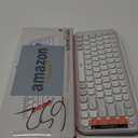 Logitech POP ICON Keys Wireless Bluetooth Keyboard, Comfortable Typing, Programmable Keys, Easy-Switch Between up to 3 Devices, for Laptop, Tablet, PC  Off White and Orange (White Orange)
