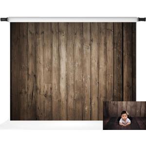 Kate Brown Wood Backdrops Children Rustic Wooden Texture Party Supplies Adult Kids Portrait Photo Studio Props, 7x5ft