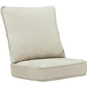 28 x 26 Outdoor Patio Deep Seating Cushion Set in Light Grey with Ties, 28.15 x 25.98 x 5.9 inches