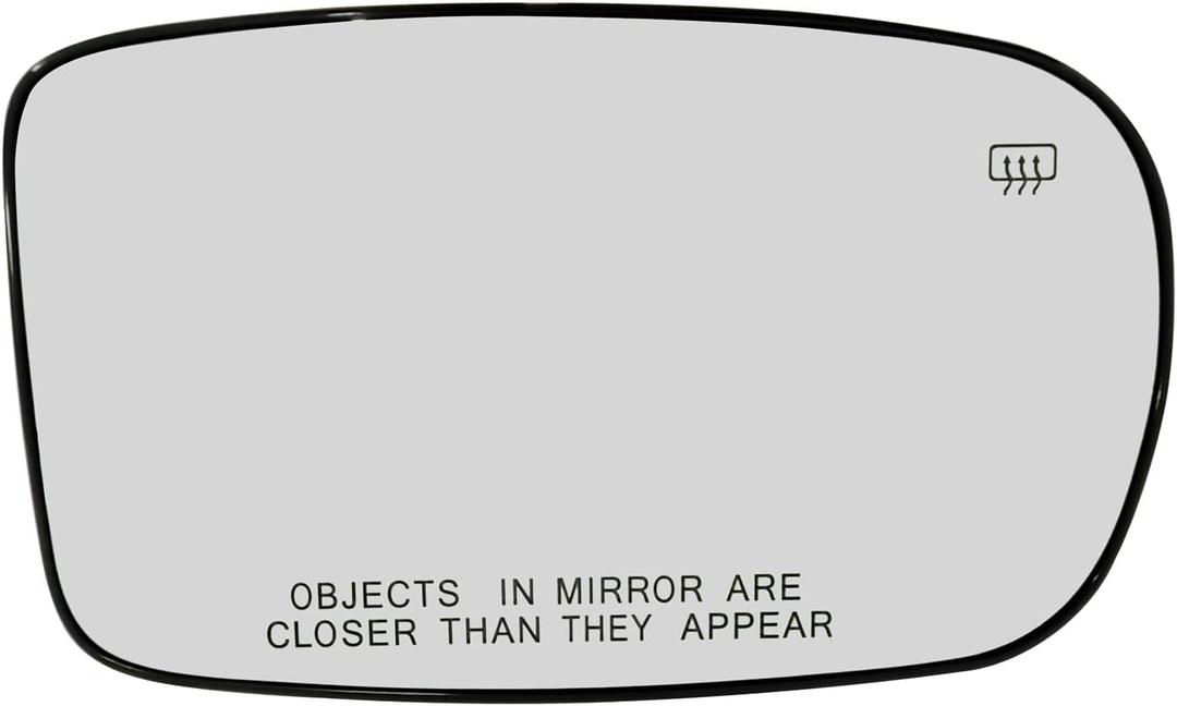 Passenger Right Side Heated Mirror Glass Wiht Backing Plate Compatible with Chrysler 200 300,2011-2021 Dodge Charger Replace 68101146AA