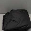 SunPatio Outdoor Daybed Cover, Heavy Duty Waterproof Round Canopy Sofa Bed Cover with Taped Seam, Patio Furniture Set Protector, All Weather Protection, 75" Dia x 35"/16H, Black