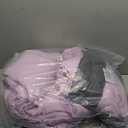 ANGIYUIN 5 Pieces Purple Comforter Set Twin Lavender Ruffle Bed in A Bag with Sheet Sets Solid Color Farmhouse Bedding Sets Soft Microfiber Bed Sets for Girls Kids(Purple Twin)