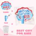 JOYIN 28 Pack Valentines Day Gifts for Kids Classroom, Cute Mini Tumbler Keychain with Valentines Day Cards, Mini Cups for Boys Girls School Classroom Exchange Gift, Party Favor, Classroom Prizes