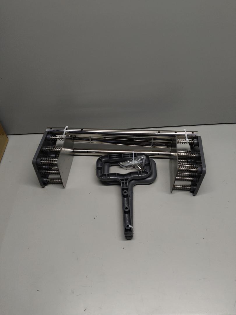 Manual lawn aerator with dual spike plates