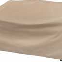 Modern Leisure Basics Patio Loveseat/Sofa Cover - Weather-Resistant Fabric - Outdoor Furniture Protection Perfect for Patio, Deck, and Porch - 55" L x 33" W x 38" H - Khaki