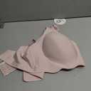 COCOMARTS Jelly Bras for Women No Underwire Scalloped Push Up Wireless Bralettes Seamless Soft Comfort Everyday Tshirt Bra (Pink, XL)