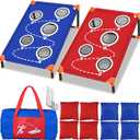 NZQXJXZ Portable Cornhole Board Set with 8 Bean Bags 3x2FT Cornhole Games for Kids and Adults Cornhole Set for Indoor and Outdoor Camping Parties Travel Beach Yard