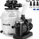 VIVOHOME 13 in Sand Filter Pump for Above Ground Pools Up to 15,000 Gallons