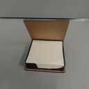 PATIKIL 140 Sheets Leather Sticky Notes Holder, 10in Post Notes Holder Storage Box Desktop Mini Square Case Business Card Holder Memo Pad Organizer for Desk Home Office Notebook, Black