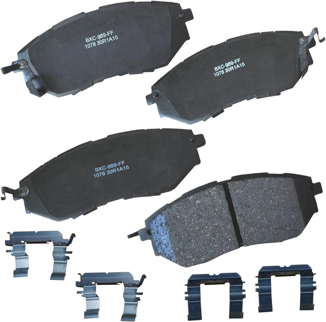 Bendix Premium SBC1078 Ceramic Front Brake Pads for Subaru B9 Tribeca 2007-2006, Forester 2018-2014, Legacy 2019-2005, Outback 2019-2010, Tribeca 2014-2008, WRX 2021-2015