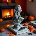 Halloween Character Decoration Sculpture, Vintage Simple Art,Decorations Applicable Home,Living Room,Bedroom,Office Desk Table Indoor,Halloween Party Decorations Statue (10inch, Ms.)