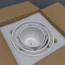 Ton Sin Plant Pots,Set of 3 Ceramic Sunflower Flower Pots for Indoor Plants,4+5+6 inch Pots with Drainage Hole Saucer,Garden Pots Catus Planters