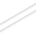 KXLife 2 Pack Spring Tension Curtain Rod for Window 28 to 48 Inch, Adjustable Expandable Small Curtain Tension Rods No Drill for Kitchen, Bathroom, Doorway, Cupboard(White)