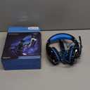 BENGOO G9000 Stereo Gaming Headset for PS4 PC Xbox One PS5 Controller, Noise Cancelling Over Ear Headphones with Mic, LED Light, 7.1 Surround Sound, Soft Memory Earmuffs for Nintendo Xbox Series X|S (Blue)