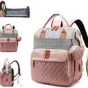 Diaper Bag Backpack with Changing Station, Waterproof Large Capacity, Baby Bag for Mom & Dad, 18 Pockets+USB Port, Foldable Changing Pad, Travel Backpack for Newborn Essentials, Baby Gift, 13"l X 8"w X 16.5"h