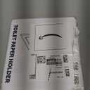 Polished Chrome Recessed Toilet Paper Holder, Bathroom Wall Mount Recessed Pivoting Toilet Tissue Roll Paper Holder Include Rear Mounting Bracket