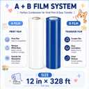 UV DTF AB Film 2 Rolls, 12in x 328ft, Paper Backed A Film