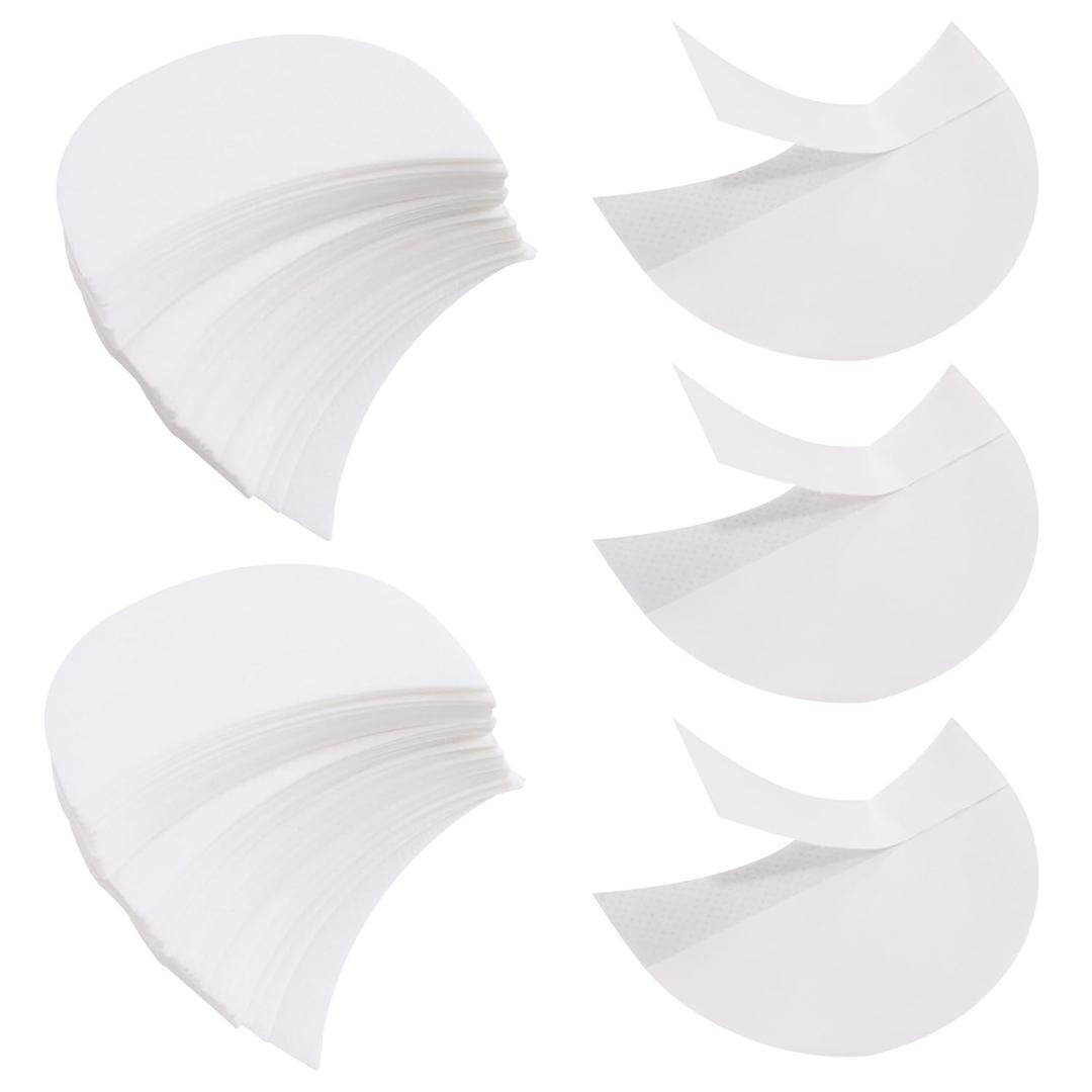 TORMEN 150pcs Eyeshadow Shields,Eyeshadow Stencils Pads, Lint Free Under Eye Patches Prevent Fallout and Residue for Makeup, Eyelash Extensions, Eyeliner, Lip and Tinting Makeup