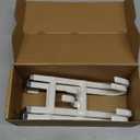 FYY Over The Door Hooks - 2 Pack Heavy Duty Triple-Hook Organizer Hanger with Non-Slip Rubber for Towels, Clothes, Hats & Bags Use in Bathroom, Bedroom, Kitchen - Fits Interior Doors Up to 1.6" White