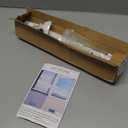 DIIG Sliding Door Security Bar, 17.7-50.5inch Heavy Duty Adjustable Sliding Patio Door Lock Bar with Rubber Tips,Diameter 1inch Window Security Bar for Home Apartment Travel Children Women (White)