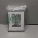 Upsimples 8x10 Picture Frame Set of 5, Display Pictures 5x7 with Mat or 8 x 10 Withou, Wall Gallery Photo Frames, Silver