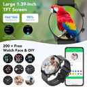 Smart Watch, 1.39" Smartwatch for Women (Answer/Make Call), Fitness Activity Tracker with Heart Rate & Sp02 Monitor, 100+ Sport Modes, IP68 Waterproof Fitness Watch for Android iOS,Carbon Black