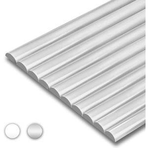 STICKGOO 10-Pack Peel and Stick Trim for Backsplash Tile Edge, 12" Tile Edge Trim Self-Adhesive Liner for Corner Decor in Gray
