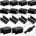 Bucherry Rectangle Chair Leg Floor Protectors Nonslip No Noise 14 mm Bar Stool Leg Floor Protectors Chair Leg Covers for Patio Chairs Metal U Shape Chairs Feet Outdoor Furniture(40 Pcs)