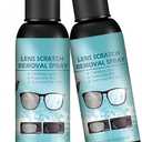 2PCS Eyeglass Scratch Remover For Lenses,Sunglasses And Glasses Scratch Remover,Eyeglass Cleaners Spray